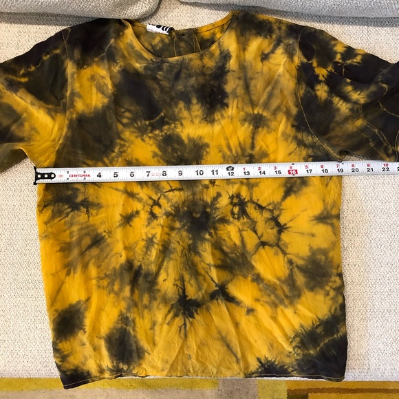Tie Dye Silk Blouse S - Picture 5 of 6